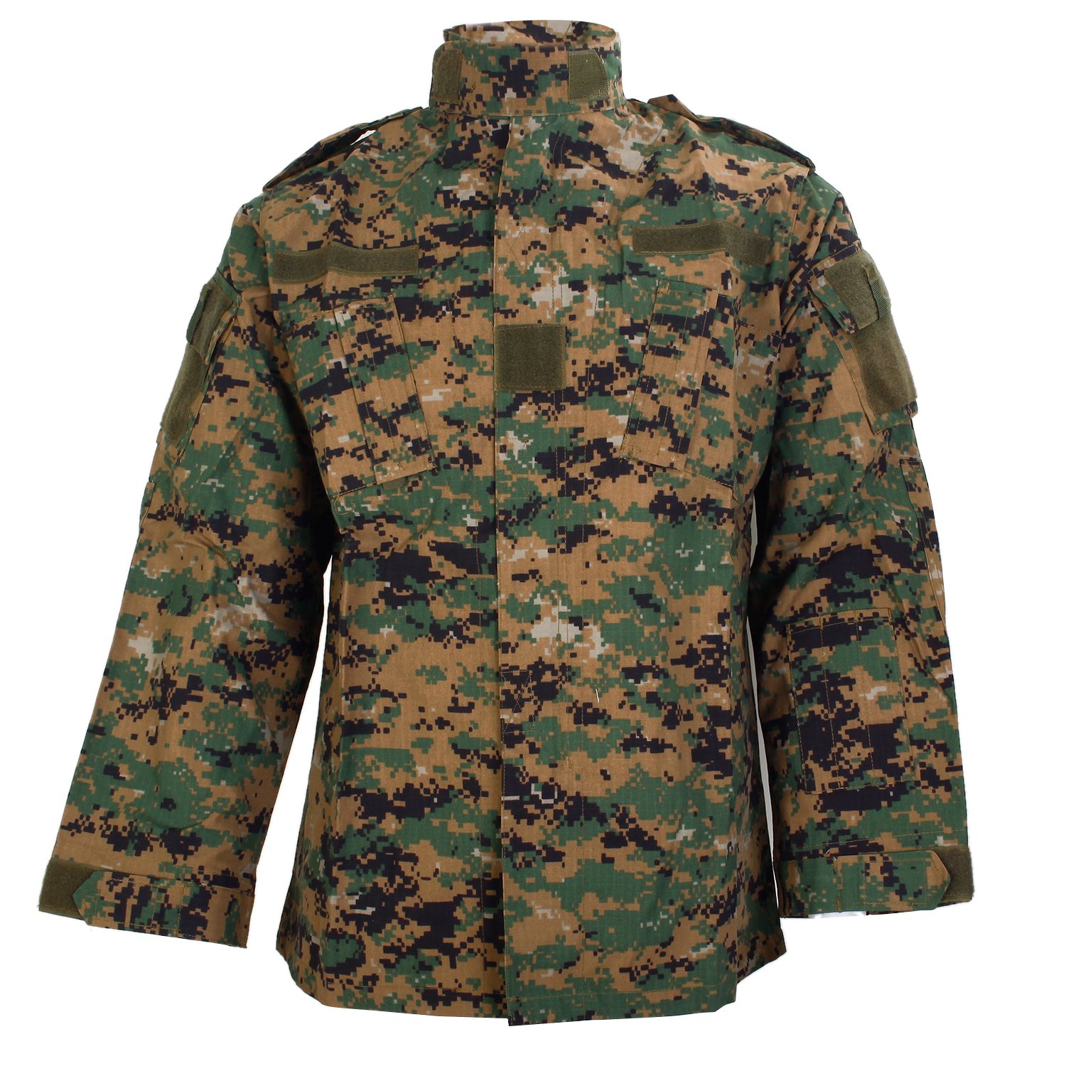デザートピクセル迷彩柄 戦闘服セット XLサイズ Amazon | 迷彩服 上下セット BDU 戦闘服 ピクセルグリーン マーパット